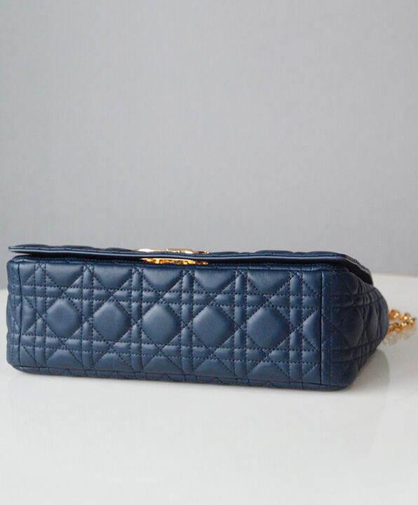 Christian Dior Large Dior Caro Bag Blue